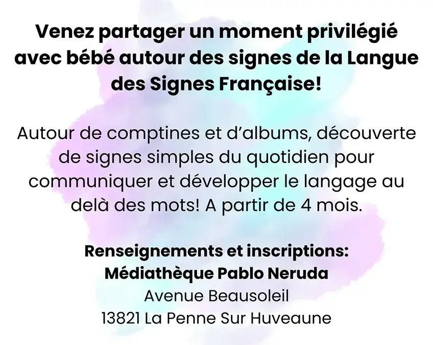 Ateliers bébés signes